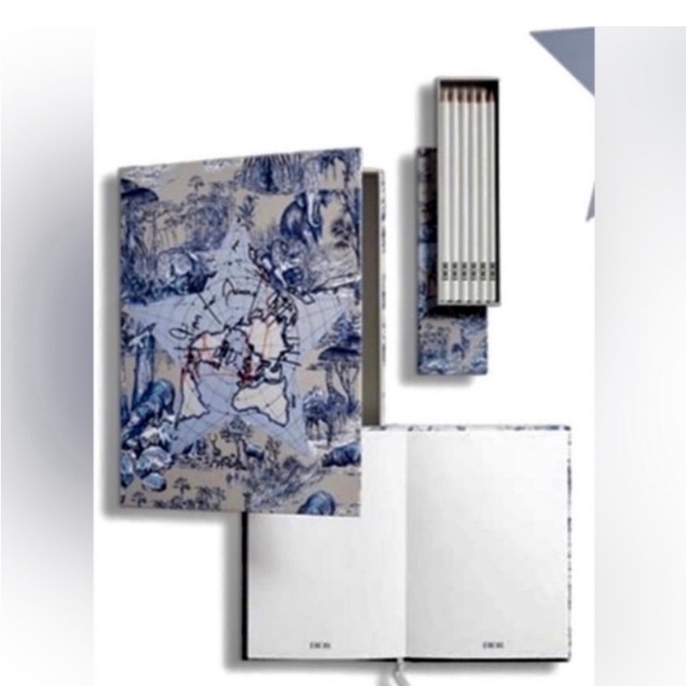 Dior Exclusive Around the World Journal Set Dior Notebook Dior Pencils BNIB